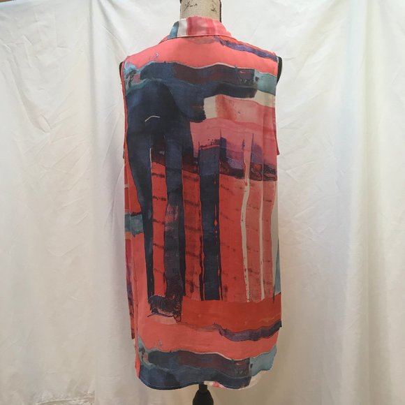 Vera Wang Classy Blouse Sleeveless - Picture 2 of 2